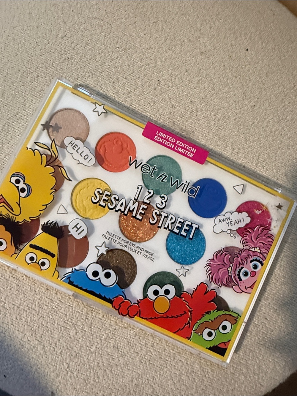 wet n wild Sesame Street 1 2 3 Bright Multicolor Eyeshadow Palette